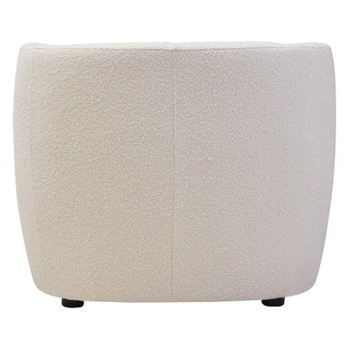 Bruge Textured Cream Curved Chair