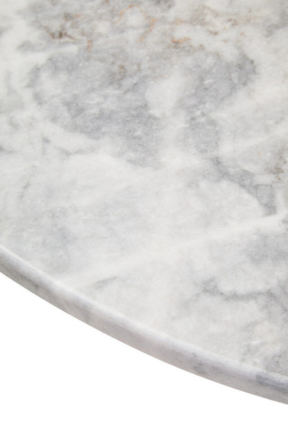 Palermo Round White Marble Top Large Coffee Table