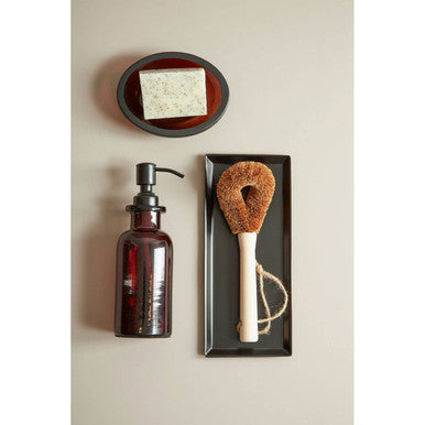 Allegra Kiara Black Bathroom Tray