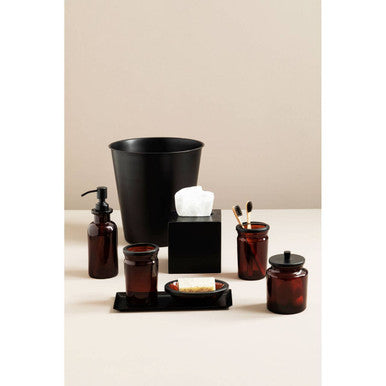 Allegra Kiara Black Bathroom Tray
