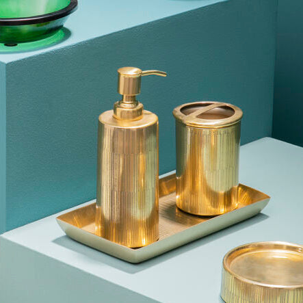 Allegra Metallic Gold Soap Dispenser