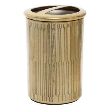 Allegra Line Effect Gold Toothbrush Holder