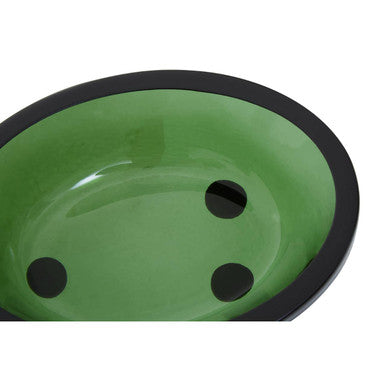 Allegra Kiara Green Glass Soap Dish