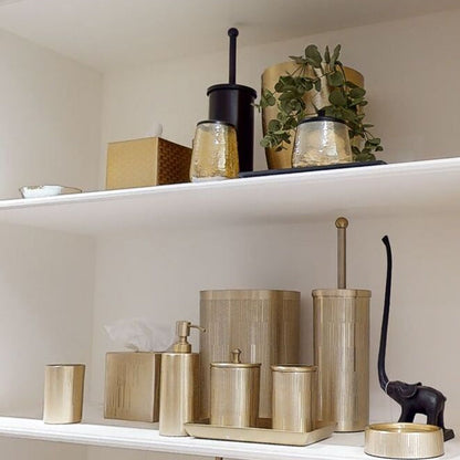 Allegra Textured Glass Toothbrush Holder