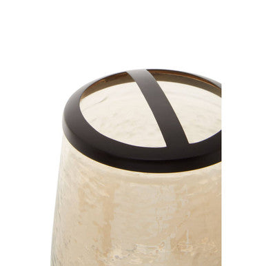 Allegra Textured Glass Toothbrush Holder