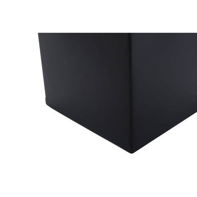 Allegra Stainless Steel Black Tissue Box
