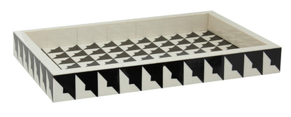 Davino Black And White Tray