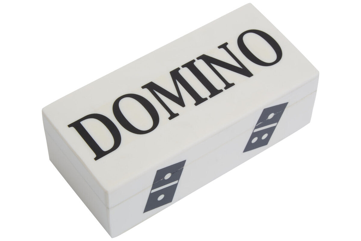 Churchill Games White and Black Domino Box