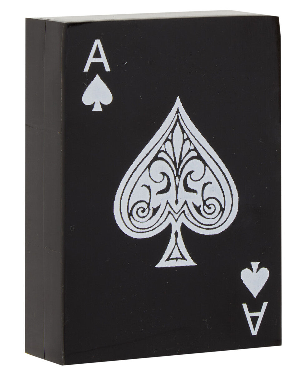 Churchill Games Black and White Card Box with Playing Cards