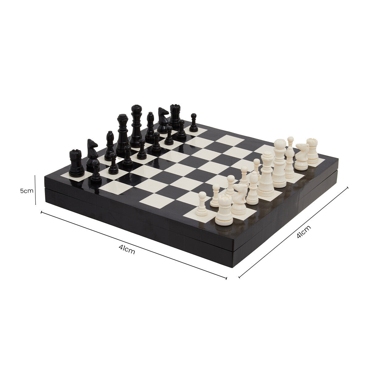 Churchill Games Black and White Chess Set
