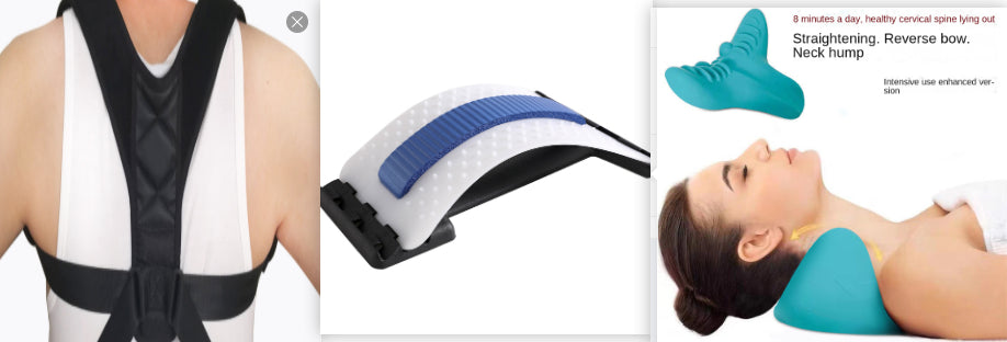 Back Stretcher Adjustable Back Cracker Massage Waist Neck Fitness Lumbar Cervical Spine Support Pain Relief