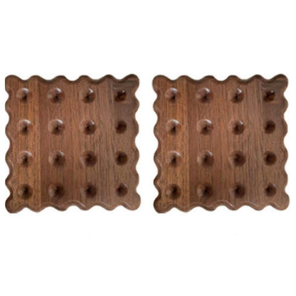 Solid Wood Coaster Ins Style Placemat Potholders Mat Insulation Wood Log Biscuit Coaster Photography Props Kitchen Table Agate