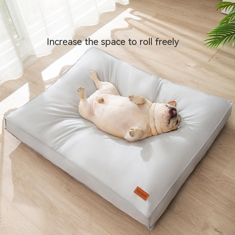 PawComfort Waterproof Pet Bed – Dog & Cat Sleeping Mat with Sofa Bolster