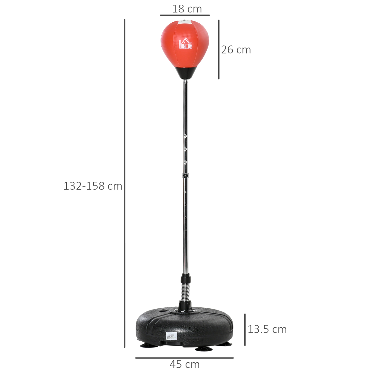 Boxing Training Set - Adjustable Height & Stable Base for Skills Development