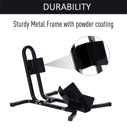Motorcycle Wheel Chock Metal Motorbike Holder Pre-Drilled Holes HOMCOM