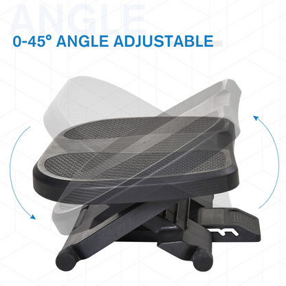 Adjustable Under-Desk Footrest Height Angle Tilt Anti-Slip HOMCOM