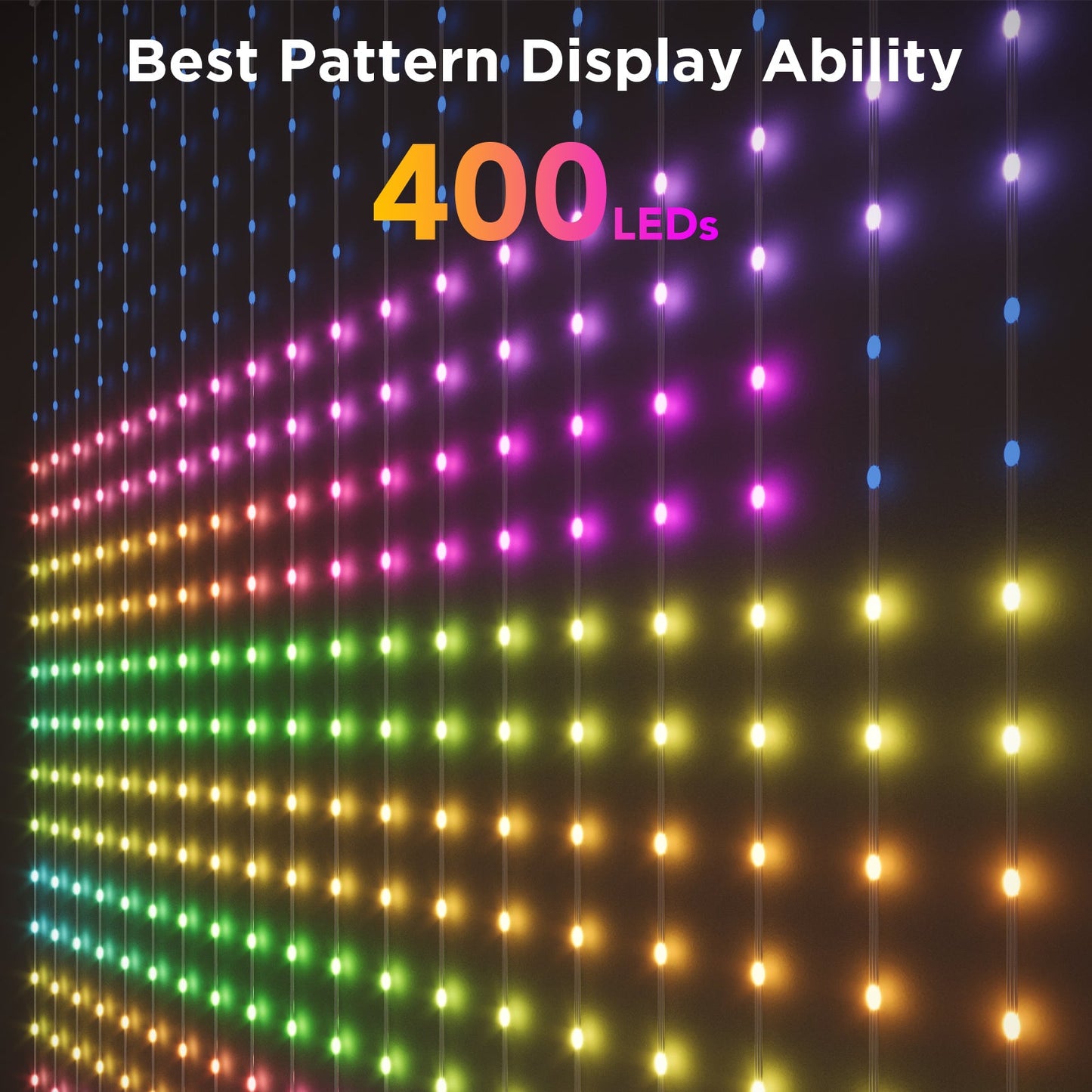 GOVEE CURTAIN LIGHT NETFLIX 400 LED