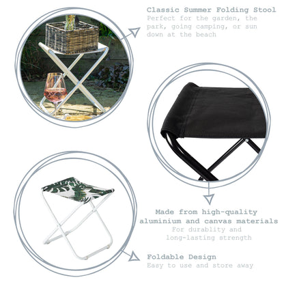 Grey Classic Folding Stool