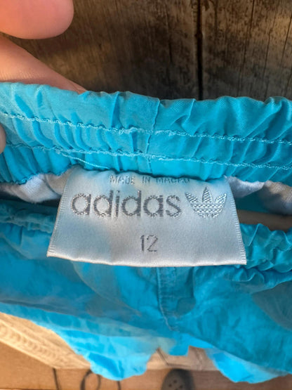 Original 1980s Adidas Women’s Full Shell Suit Top and Bottoms Size 12