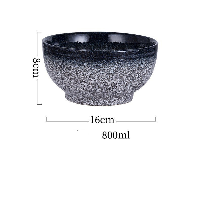 Japanese Style Ramen Bowl Ceramic Noodle Instant Noodle Chopsticks Spoon Set