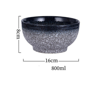 Japanese Style Ramen Bowl Ceramic Noodle Instant Noodle Chopsticks Spoon Set