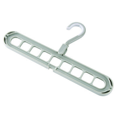 9-hole Clothes Hanger Organizer Space Saving Hanger Multi-function Folding Magic Hangers Drying Racks Scarf Clothes Storage
