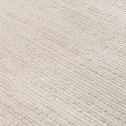 Carmel Cream-Beige Striped Rug | 6010