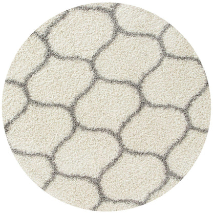 Moroccan Ivory Shaggy Rug | 600