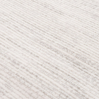 Carmel Cream-Grey Striped Rug | 6010