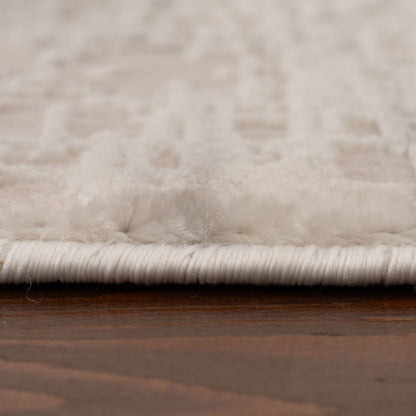 Carmel Cream-Grey Abstract Rug | 6030