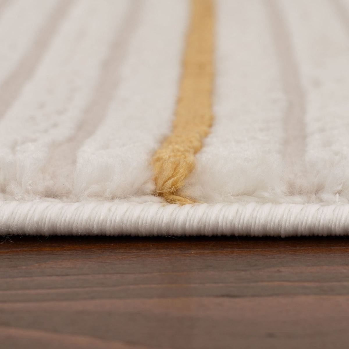 Carmel Cream-Gold Geometric Rug | 6040