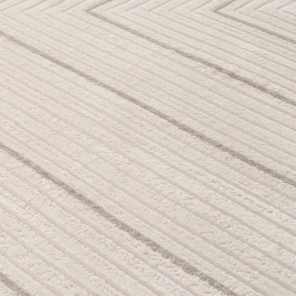 Carmel Cream-Grey Geometric Rug | 6040