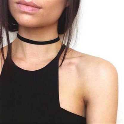 Valentine's Day Gift Punk Gothic Velvet Scarf Necklace