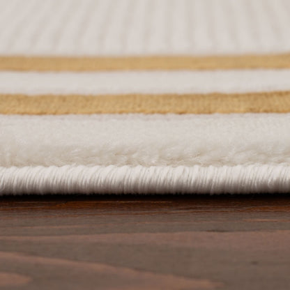 Carmel Cream-Gold Bordered Rug | 6060