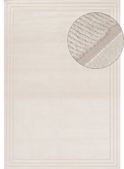 Carmel Cream Bordered Rug | 6060
