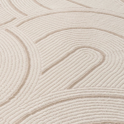 Carmel Cream-Beige Geometric Rug | 6070
