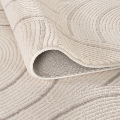Carmel Cream-Grey Geometric Rug | 6070