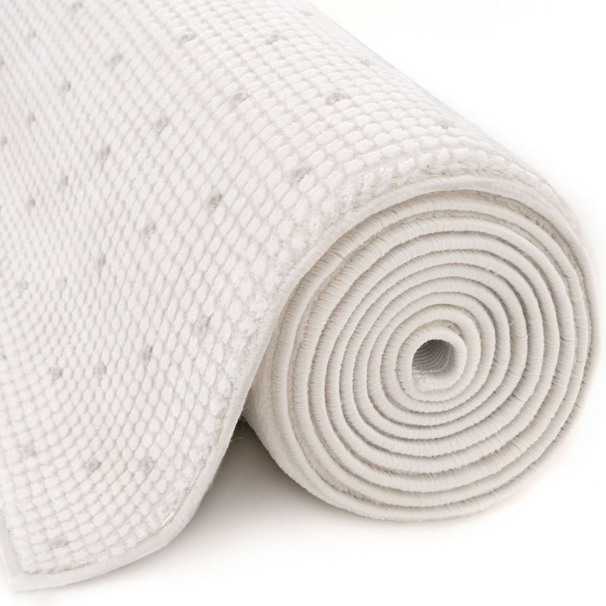 Carmel Cream-Grey Dots Rug | 6080