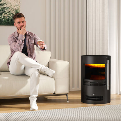 Electric Fireplace Heater 900W/1800W-Black