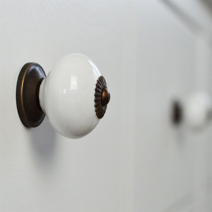 Round Ceramic Cabinet Knob