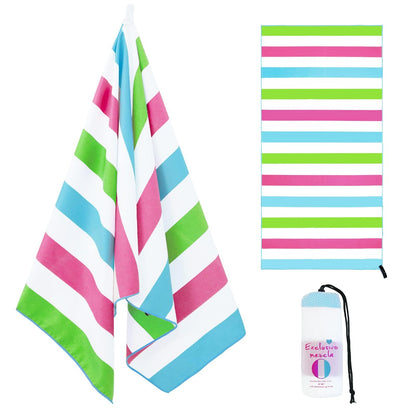 Exclusivo Mezcla Large Microfiber Quick Dry Beach Pool Towel, 152x76 cm