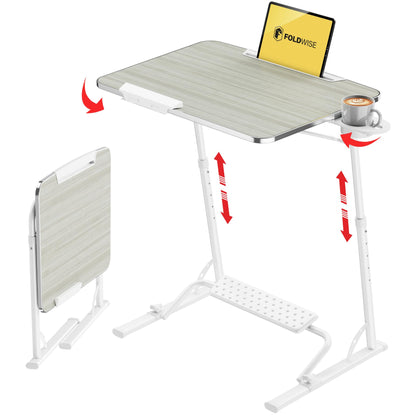FoldWise Folding Laptop Table for Sofa, Sturdy Work & Dinner Portable Desk