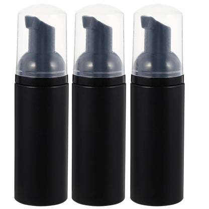 FRCOLOR Travel Foaming Bottle Dispenser 4.7Oz Spill-Proof Pump for Lash Foam Cleanser Soap with Stable Base for Home Camping Party Use