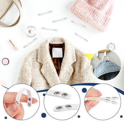NBEADS 20 Pcs Coat Hanging Chains, Imitation Leather Bag Webbing Straps with Silver Metal Eyelets Durable Coat Loops Hanger Straps for Coats Jackets