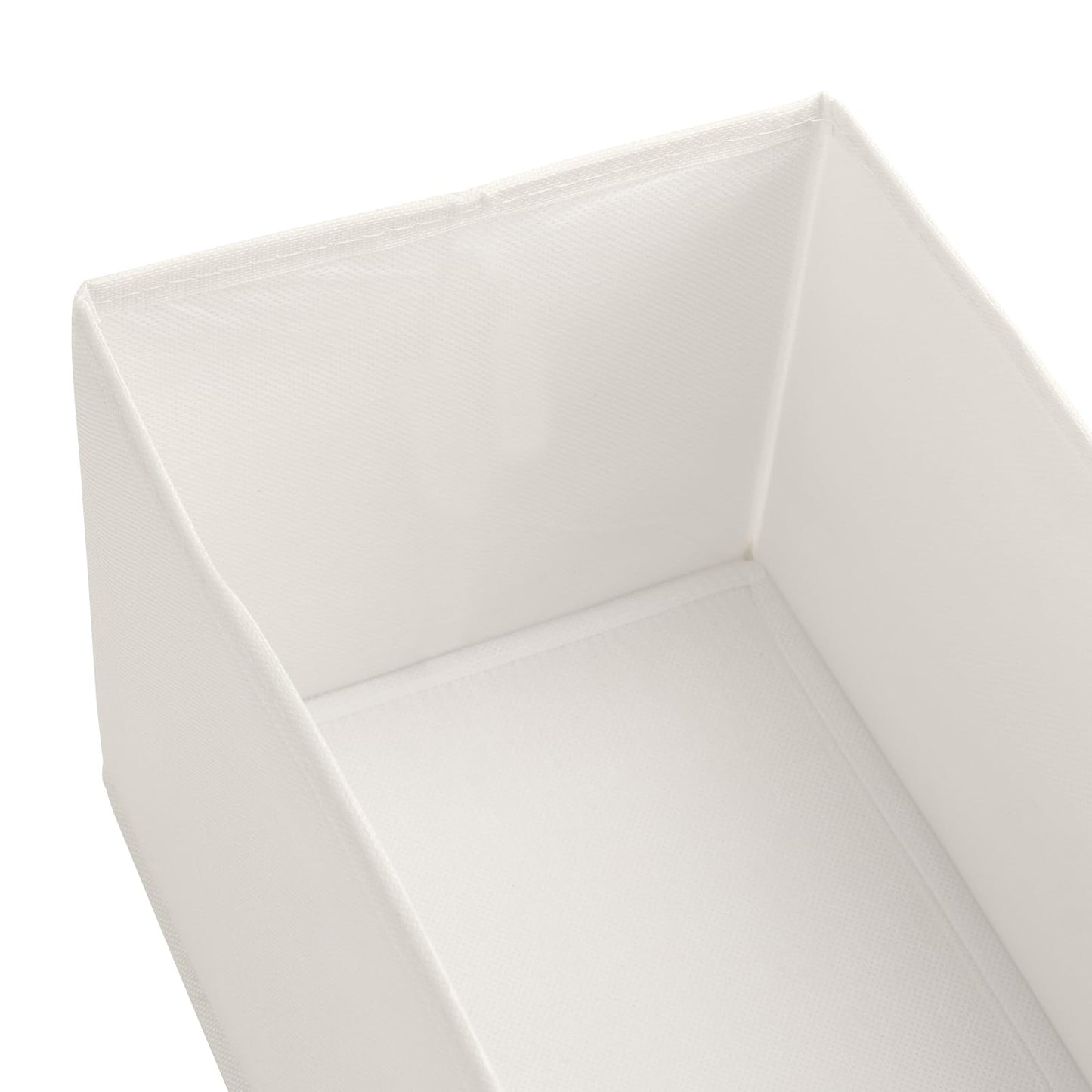 FUNSUEI Fabric Storage Bins 4-Pack, Narrow Shelving Baskets with Handles, Small Space Organizers for Home & Office