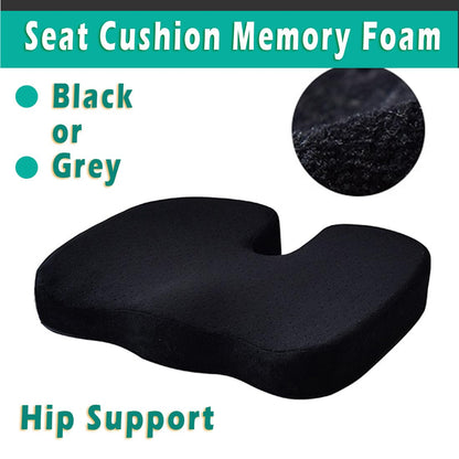 SAIF Seat Cushion, Hip Support, Heat Sensitive & Durable Memory Foam Sitting zipper Desk Chair Cushion for Office
