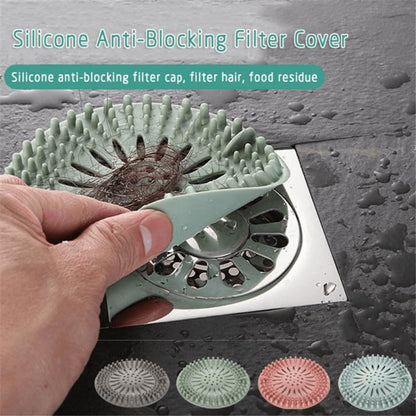 Set of 4 Silicone Hair Catchers for Shower Drains, Sink Strainers & Protectors – Durable