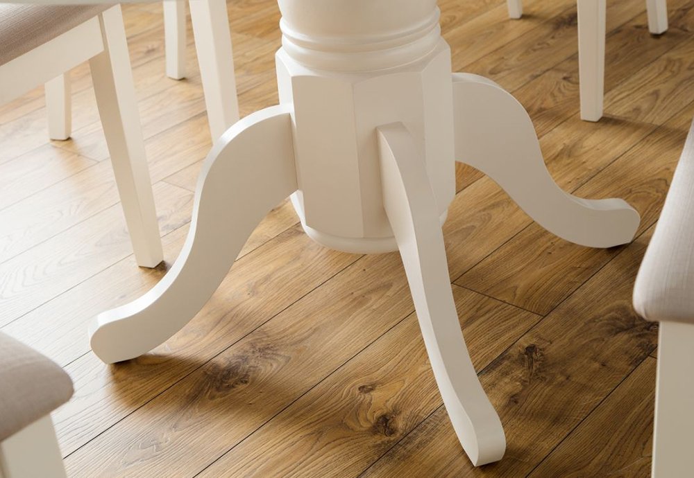 Julian Bowen Stanmore Extending Dining Table, Ivory - H75xW138xD100cm