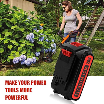 Geelink 3.0Ah Lithium Ion Battery Replacement for Black and Decker 18V LBXR20 BL1518-XJ LB20 LST201 LBX20 LSW20 Cordless Tool Batteries Pack