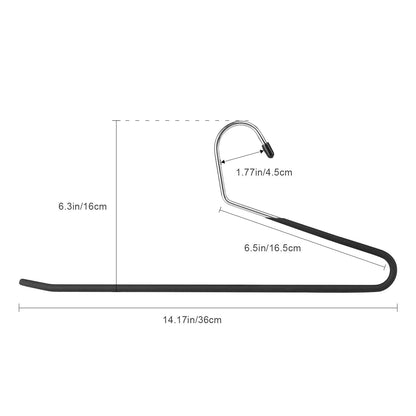 Trouser Hangers, 16 Pack Space Saving Open-Ended Metal Pants Hanger, Non Slip Trousers Slack Hangers Organizers for Pants Jeans Slacks Scarf Trousers